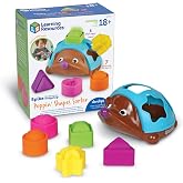 Learning Resources Spike the Fine Motor Hedgehog Poppin' Shapes Sort | Fine Motor Skills Toys for 1-2 Year Old, Shape Sorters for Toddlers 1-3, Toddler Learning Toys, Shape Sorter, Toddler Sorter