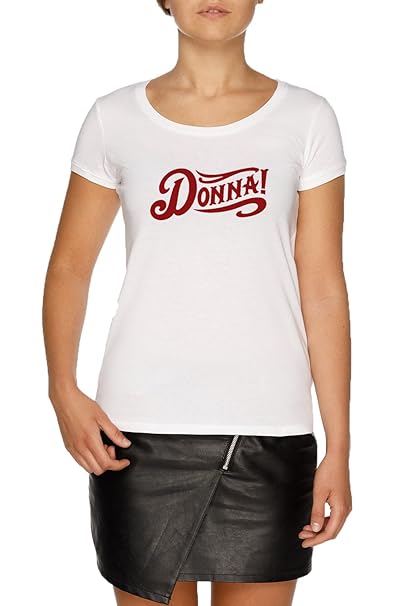 Donna Damen Weiß T-Shirt | Women's White T-Shirt