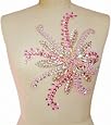 Sparkle Elegant Rhinestone Applique Patch - Silver V-Neck Bridal Belt, Handcrafted Crystal Sew-on For Wedding Dresses & Gowns - View #3
