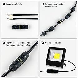 Iwillink 2 Way 3 Pin Junction Box IP68 Outdoor