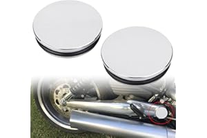 Bid4ze Aluminum Motorcycle Swingarm Pivot Bolts Covers Fit for Harley V-ROD VRSCDX VRSCF VROD 2006-2017 Chrome