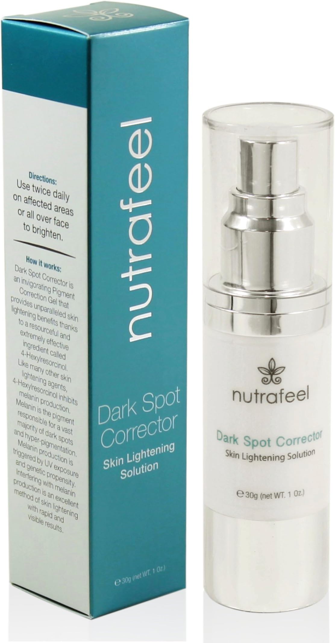 NEW Dark Spot Corrector & Skin Lightening Gel with HYALURONIC Acid, Jojoba Oil, Niacinamide-Vitamin B3 - A Powerful Skin Brightening & Pigment Corrector – 4x More Effective than Hydroquinone & SAFE!