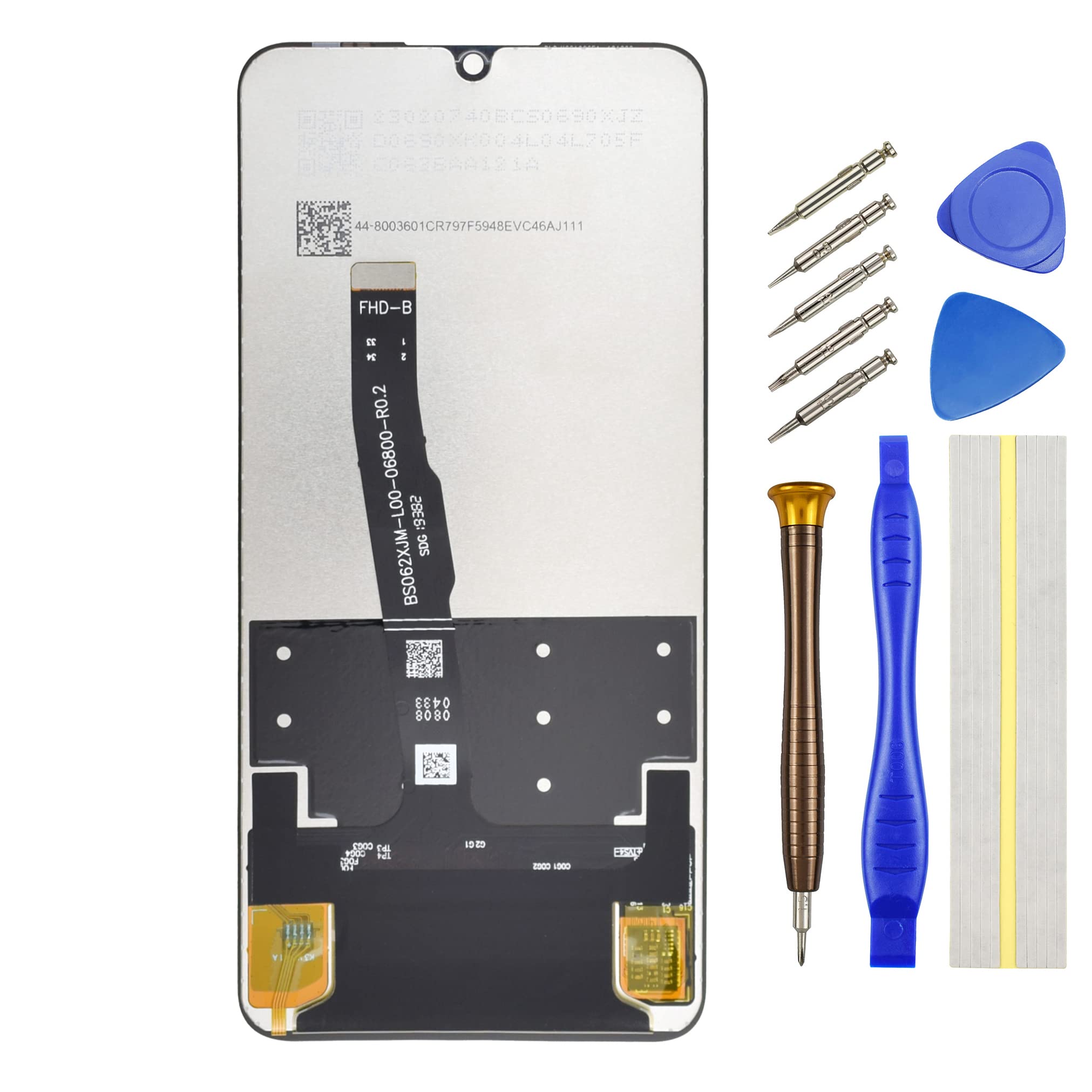 Double Sure Full LCD Display Touch Digitizer Screen Replacement for Huawei P30 lite Nova 4e Black 6.15"