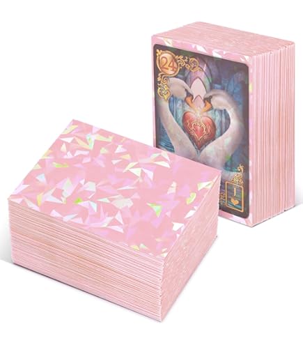 hot pink card sleeves Amazon.com: Premium Preferred Protection 100 Hot Pink Holographic Card  Sleeves - Perfect Fit, Shiny Trading Card Sleeves - Standard Size