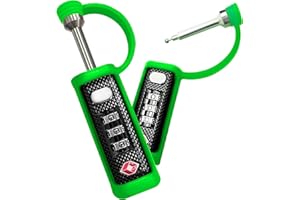 CEDAR MILL FINE FIREARMS TSA Approved Tactical Gun Case Lock - Protective Rubber Sleeve & Cut-Resistant MonoShaft - Secure Single Shaft Padlock for Guns Luggage Rifles Pistols & Revolver Cases - Child Safe