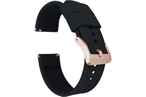 BARTON WATCH BANDS BARTON Elite Silicone Watch Bands - Gold Buckle Quick Release - Choose Color - 18mm, 19mm, 20mm, 21mm, 22mm, 23mm & 24mm Watch Straps