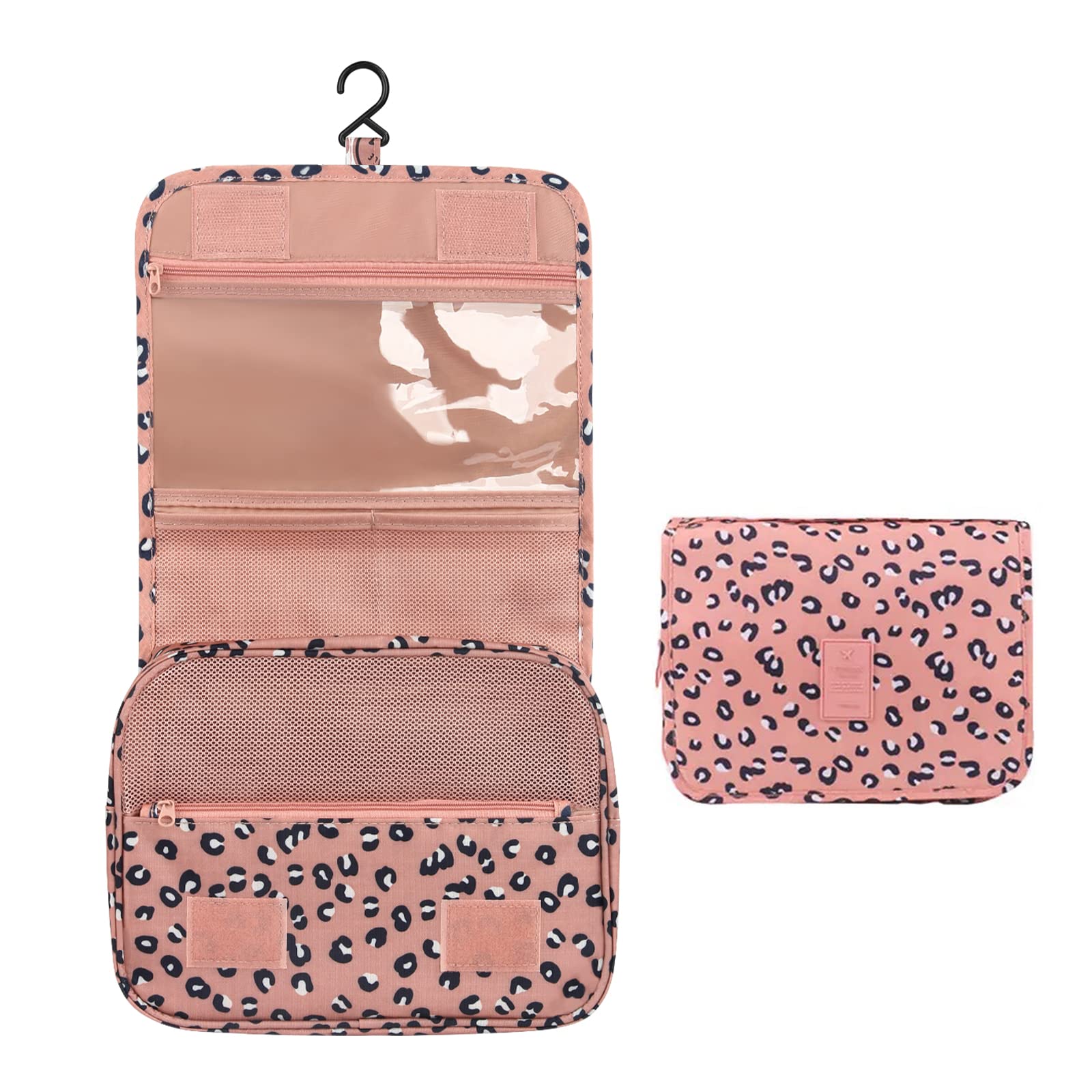 PATILWON Hanging Wash Bag Toiletry Bag for Women - Foldable Washbag Cosmetics Toiletries Organizer, Waterproof Wash Bag for Female Girls and Kids Travel