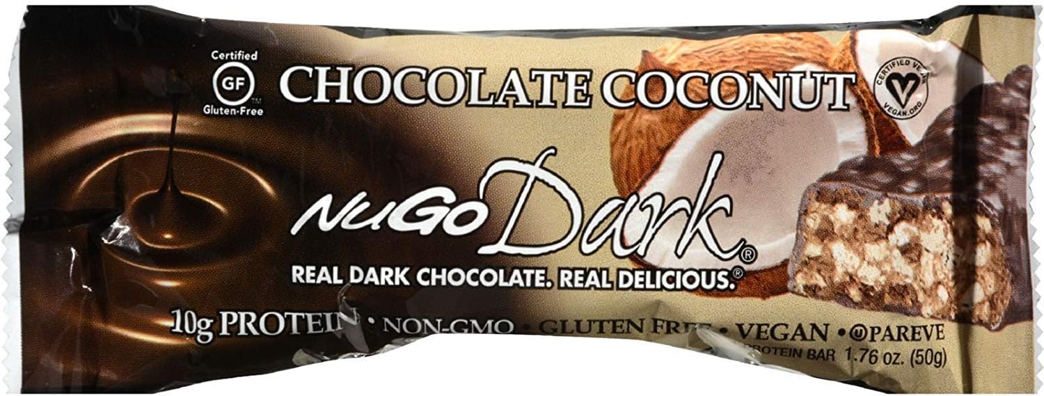 Nugo Bar Dark Coconut Chocolate 1.76oz (Pack of 3)