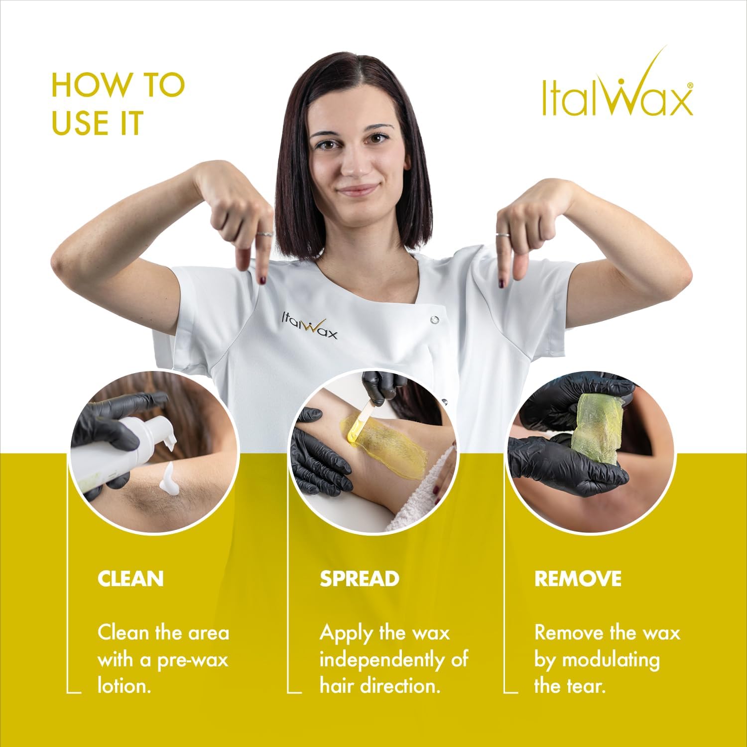 Italwax Top Line Argan - 750g / 1.65lb - Hard wax beads for hair removal - Argan oil fragrance - Synthetic formulation ideal for sensitive skins - Recommended for Bikini Area and Armpits