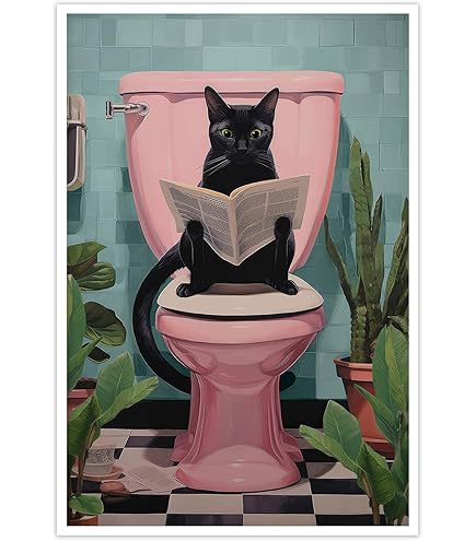 BHCNA Impression Sur Toile Représentant Un Chat Tigré Rouge Assis Sur