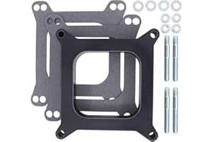 ApplianPar 1" Carburetor Spacer Adapter Open Center for Holley 4BBL Carter AFB for Edelbrock Carb