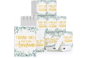 Watersay 50 Pack Employee Appreciation Gift Travel Pocket Tissue 4 Ply Thank You for Being Awesome Mini Facial Tissue Thanks Gifts for Coworkers Wedding Nurse Teacher Volunteer