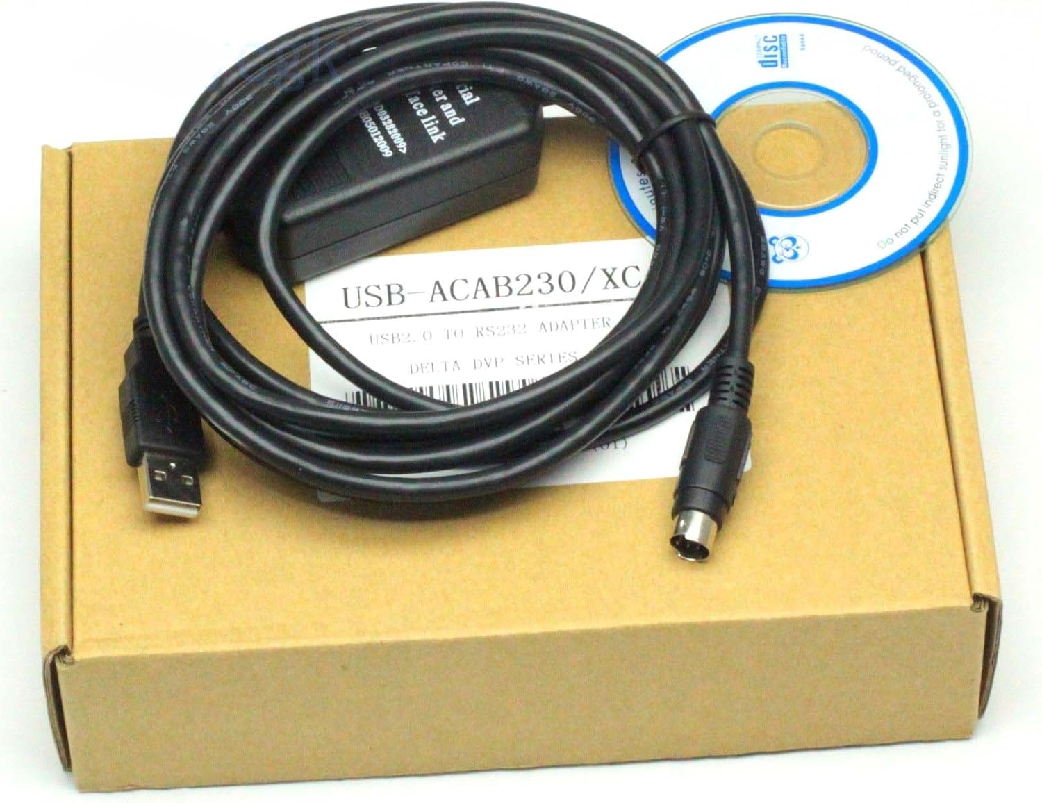 USBACAB230 programming Cable USB to RS232 ADAPTER for Delta ES/EX/EH