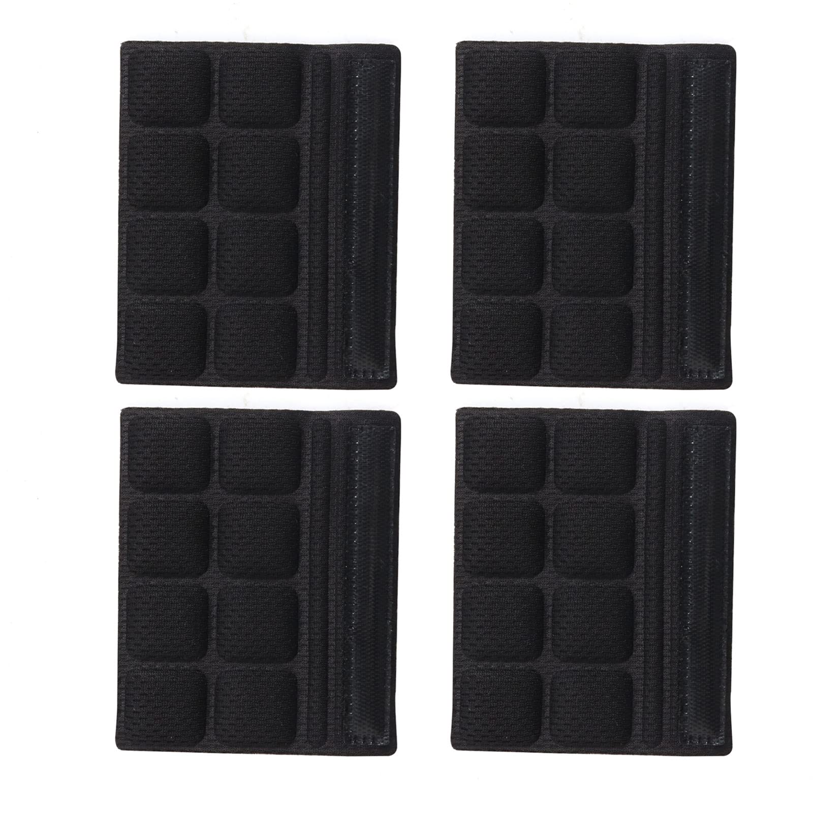 PAXLAMB Helmet Chin Padding Kit 4PCS Bicycle Replacement Universal Foam Pads Chin Set Helmet Cushions for Bike Cycling Motorcycle Helmet (Black 4pcs J)