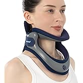 Velpeau Neck Brace for Neck Pain and Support, Soft Cotton Pads, Cervical Collar Restricting Cervical Motion, Relieves Discomfort and Spine Pressure (Foam Pads Version)