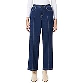 Angels Forever Young Womens Everbreeze Curvy Mid-Rise Wide Leg Jeans