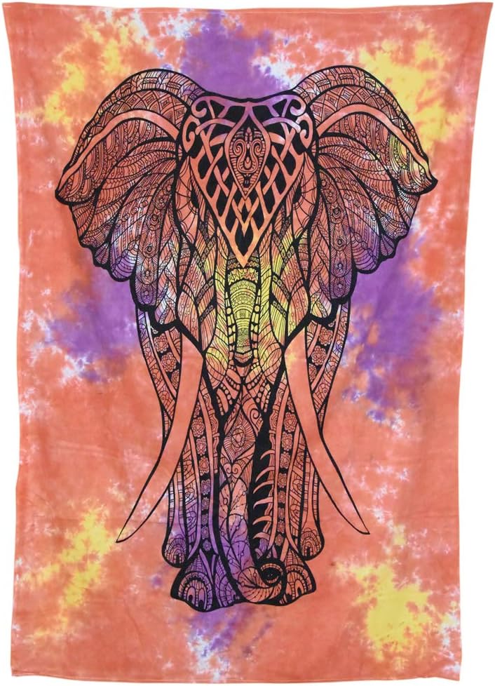 Healing Crystal India Cotton Wall Hanging (54x84-inches, Multicolour)