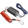 Rnigs Trailer Breakaway Switch, 6ft Breakaway Coiled Cable with Electric Brake or RV Towing Trailer