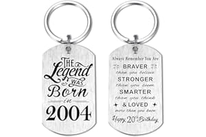 Yobent Birthday Gifts for Men Women Him, Happy Birthday Personalized Keychain, Men Gifts for Birthday Unique