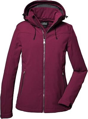 Dama Chaqueta softshell para mujer con cálido forro polar interior Damen Softshelljacke, dunkelrose, 41113-000