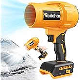 Rozlchar Cordless Leaf Blower Compatible for DeWALT 20V Batteries(No Battery), Variable Speed Handheld Turbo Blower with Brushless Motor, Portable Dust/Snow Cleaner for Lawn, Patio