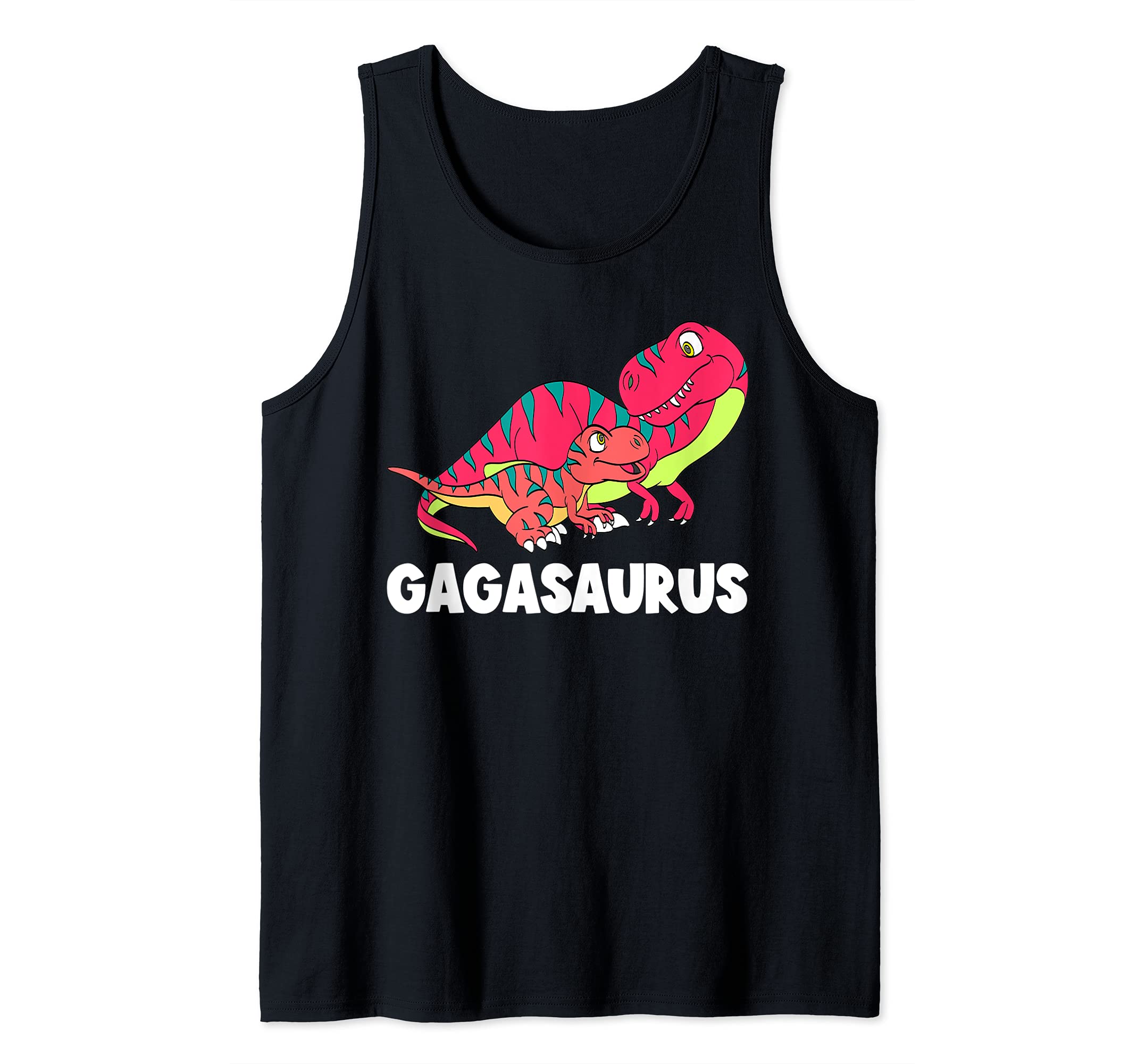 Gagasaurus Grandma Dinosaur Baby T-rex Funny Gaga Dinosaur Tank Top