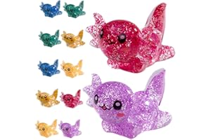 LIOOBO 24pcs Mini Axolotl Figurines Resin Tiny Micro Landscape Decorations for DIY Crafts Garden Aquarium Party Favors