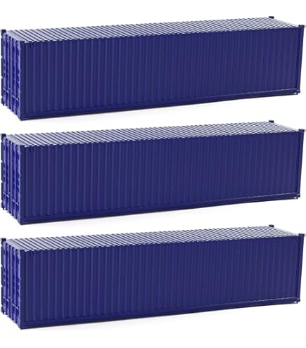 Outland Models Frachtcontainer Grün – 2 Stück, Z-Skala 1:220, Maße 56x12x12 Mm, 3D-gedruckt Aus PLA-Kunststoff