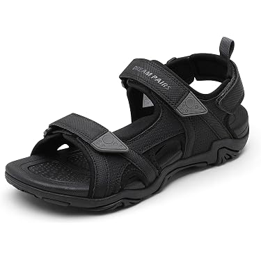 Sandales Randonnée Hsyooes Homme/Femme - Semelle Soutien Voute Plantaire - Textile Et Gomme - Taille 41 Rouge