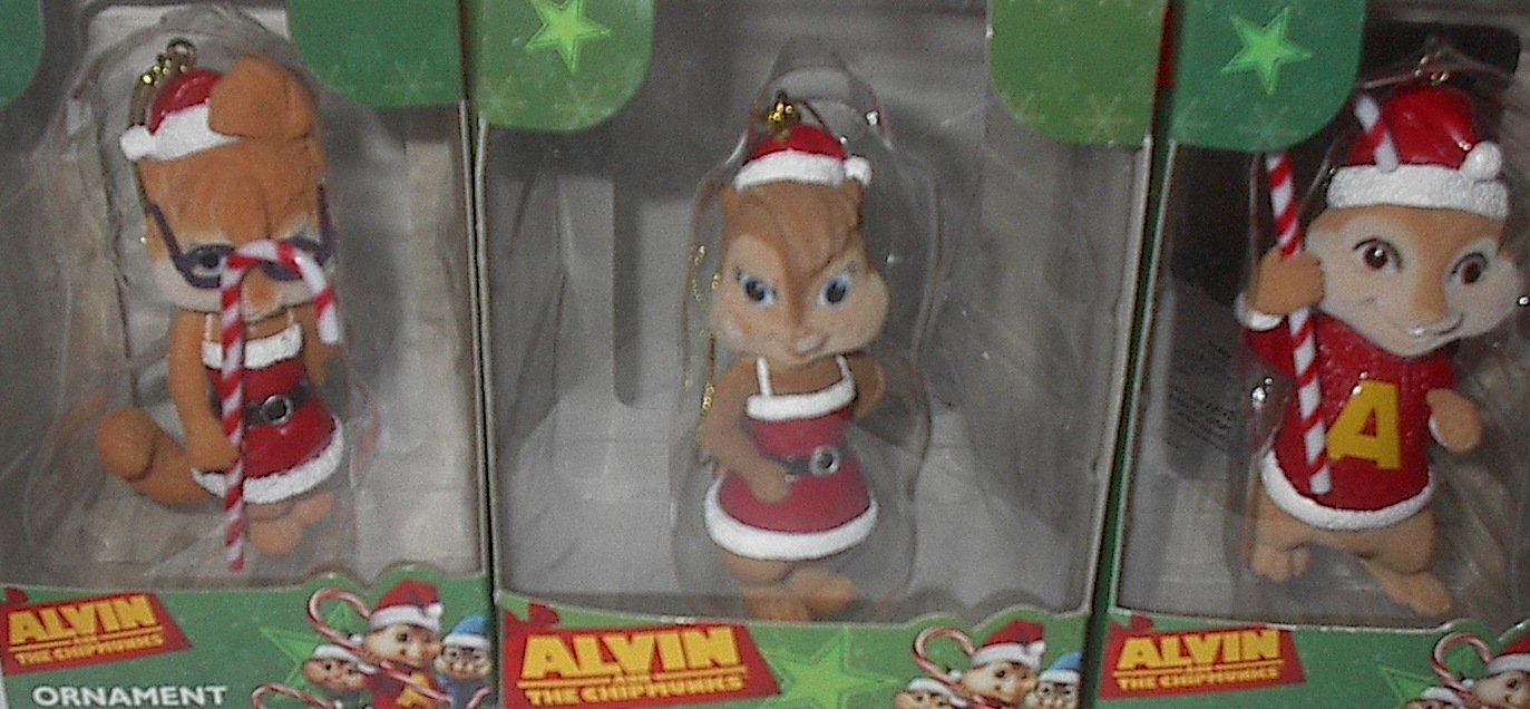 Alvin And The Chipmunks Christmas Ornaments Set Of 3 Amazon