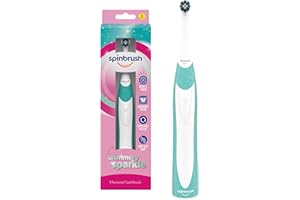 Spinbrush Kids Electric Toothbrush, Shimmery Sparkle, Battery-Powered