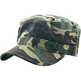 KBETHOS Cadet Army Cap Basic Everyday Military Style Hat (Now with STASH Pocket Version Available)