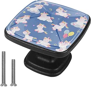 Animal de fantasía encantador cabeza de cuerno tiradores de cajón