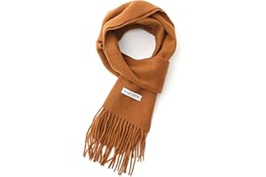 linişte 100% Wool Scarf - Men and Women Winter Warm Soft Luxurious Solid Colors Gift Box
