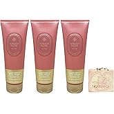 Bath & Body Works Aromatherapy Heirloom Rose 3 Pack Body Cream Bundle with a Himalayan Salts Springs Bar Soap - Full Size