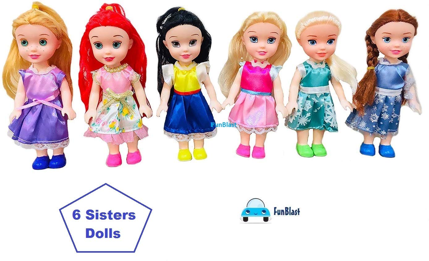 6 cute dolls