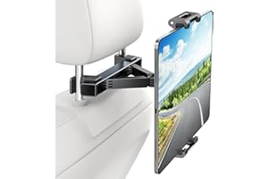 Uniwit Car Backseat Headrest Mount/Holder-Car Trip Essentials for Kids,360°Rotation,Easy to Install,Compatible for Tablet/iPa