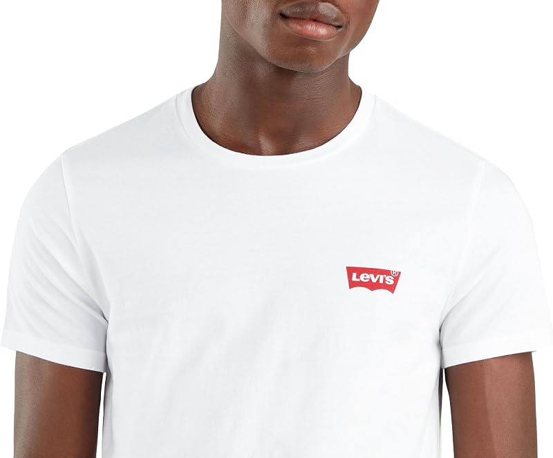 2-Pack Crewneck Graphic Tee, T-shirt Uomo, Bianco ( Chesthit White / Caviar ), L