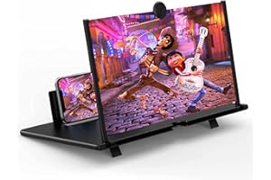 FANLORY 18" Screen Magnifier for Smartphone –3D HD Mobile Phone Magnifying Projector Screen Enlarger for Movies, Videos, and Gaming–Foldable Phone Stand with Screen Amplifier–Supports All Smartphones