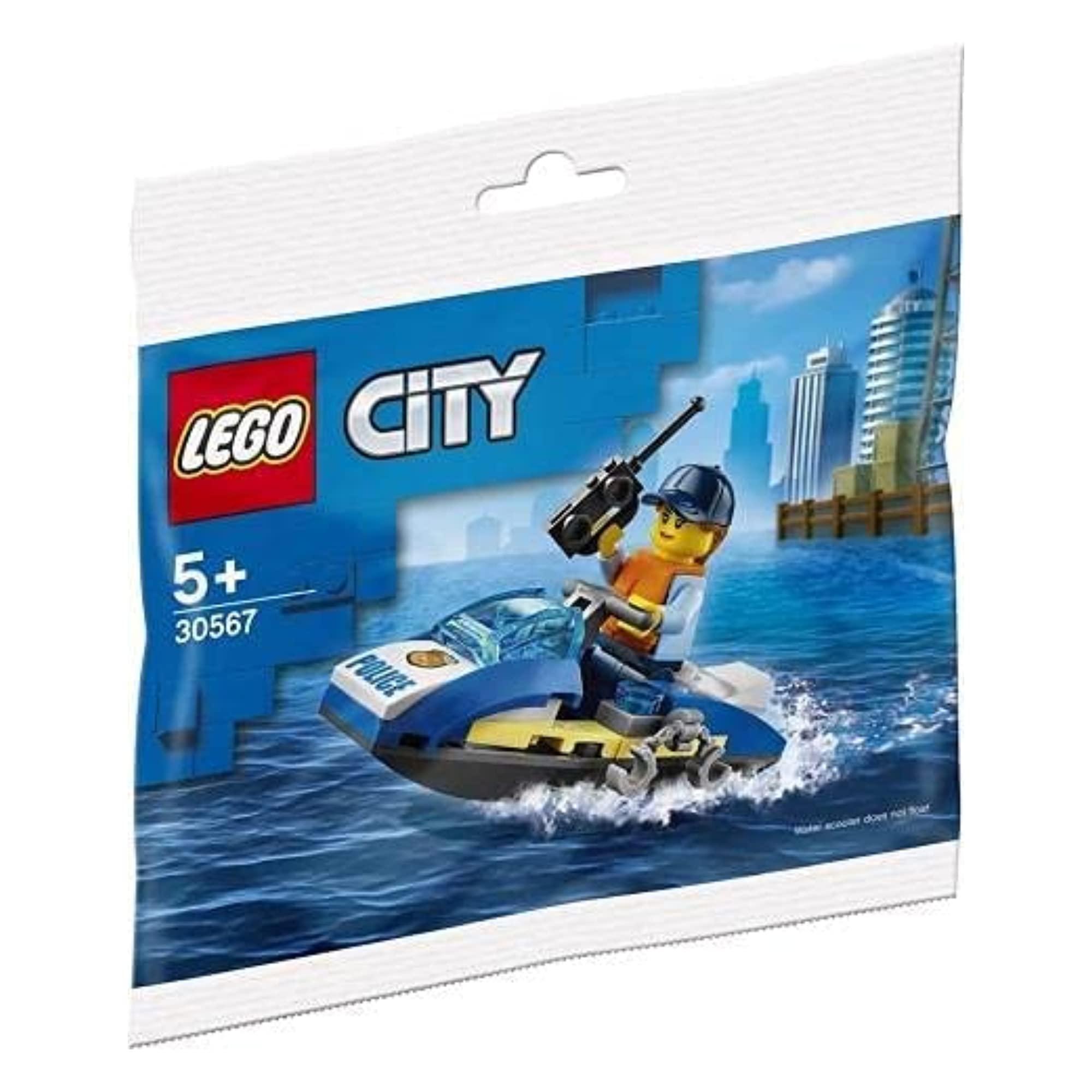 LEGO City Police Jet Ski Polybag Set 30567 (Bagged)