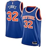Karl-Anthony Towns New York Knicks NBA Kids Youth 8-20 Blue Icon Edition Swingman Jersey