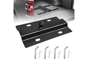 HOBUSKA Universal Gooseneck Ball Plate Compatible with All Standard 5th Wheel Rails, Fits Industry-Standard Rails, 30,000 lbs, 2-5/16-Inch Ball