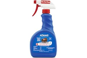 ADAMS Flea & Tick Home Spray, Kills Fleas, Flea Eggs, Flea Larvae, Bed Bugs, Ticks, Ants (Except Carpenter, Harvester, Pharaoh & Fire Ants), Cockroaches, Spiders, & Mosquitoes In The Home, 24 Fl Oz