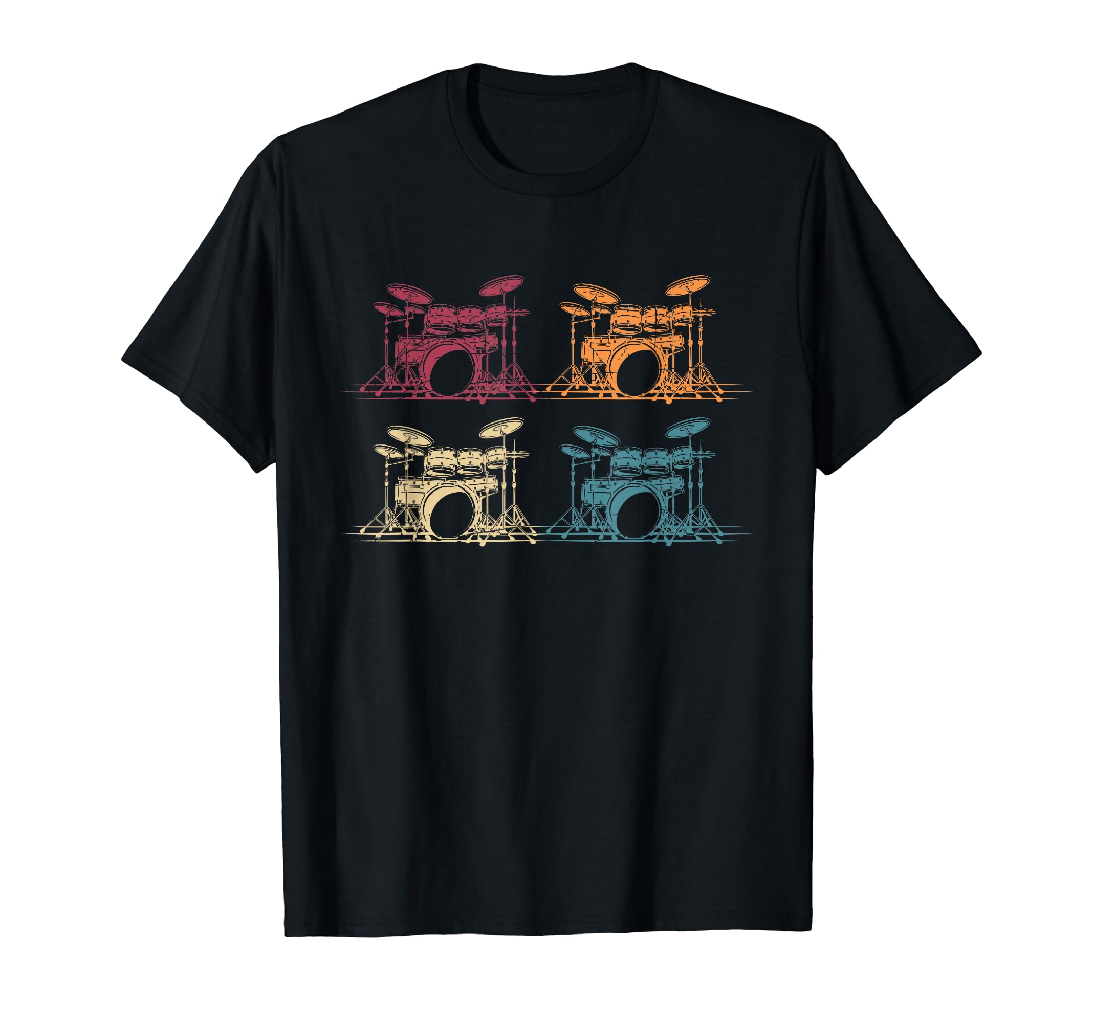 Percussion Musical Instrument Drum Set Drummer Drums T-Shirt