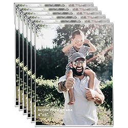 DZZ Clear Acrylic Photo Picture Frames Display