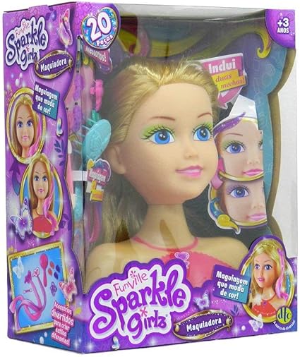 Boneca sparkle girlz para pentear e maquiar Clearance