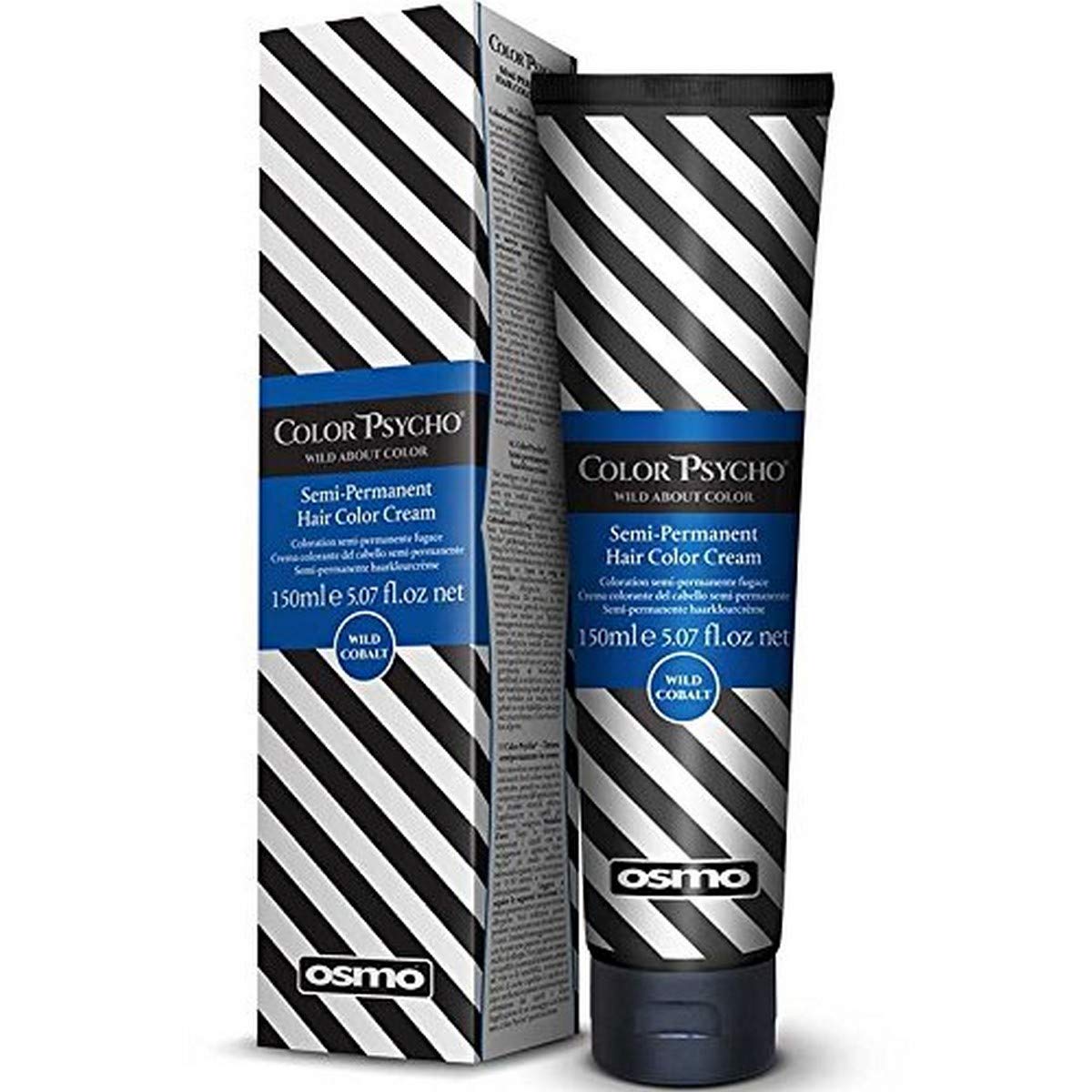 Color Psycho Tamer Semi-Permanent Hair Color Cream, Wild Cobalt 150 ml