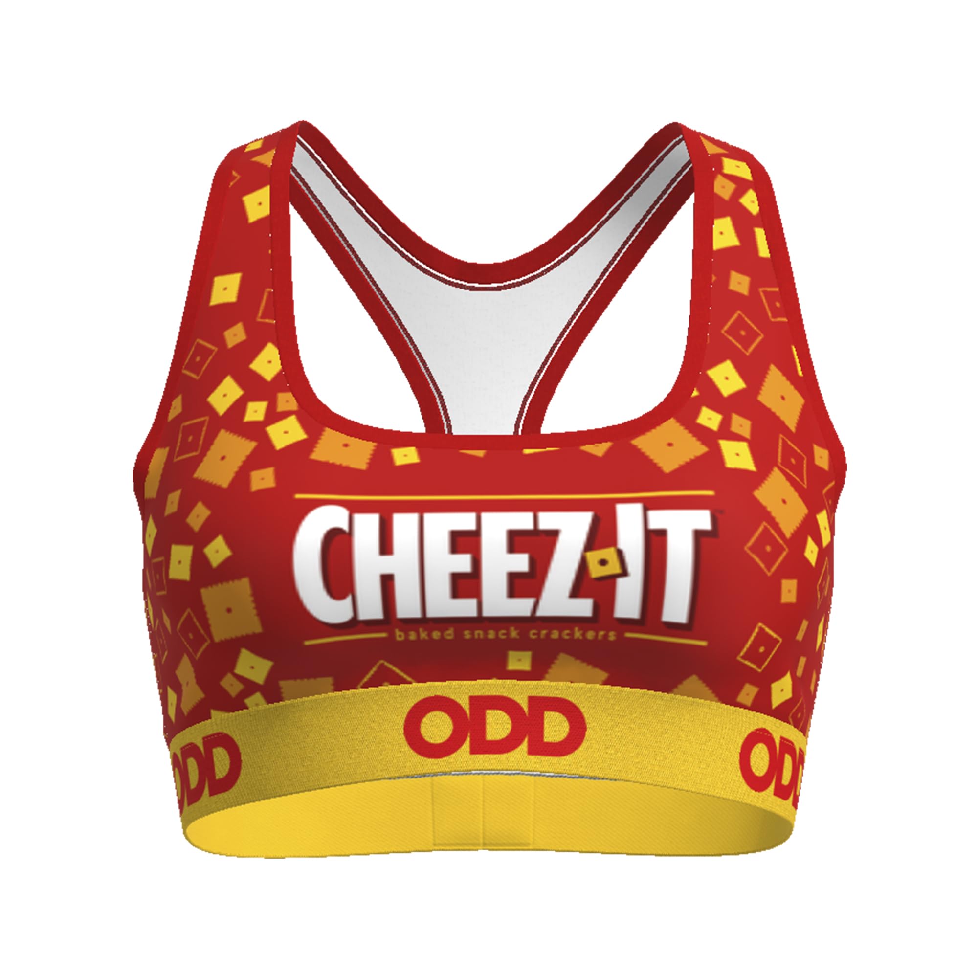 Odd Sox, Cheez It Toss, Women's Sports Bra, Fun