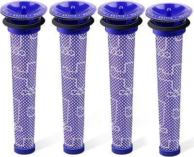 whekeosh Replacement Pre Filters for Dyson V6 V7 V8 DC59 DC58 4 Pack