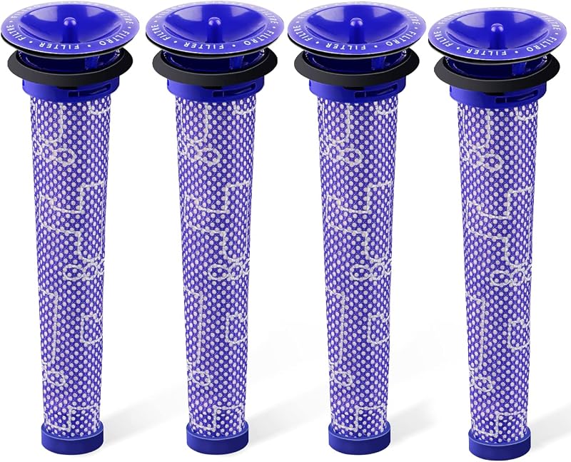whekeosh Replacement Pre Filters for Dyson V6 V7 V8 DC59 DC58 4 Pack